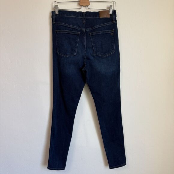Madewell 10" High Rise Skinny Jeans Women's Size 29 Dark Wash Denim Boho Casual - Picture 8 of 12